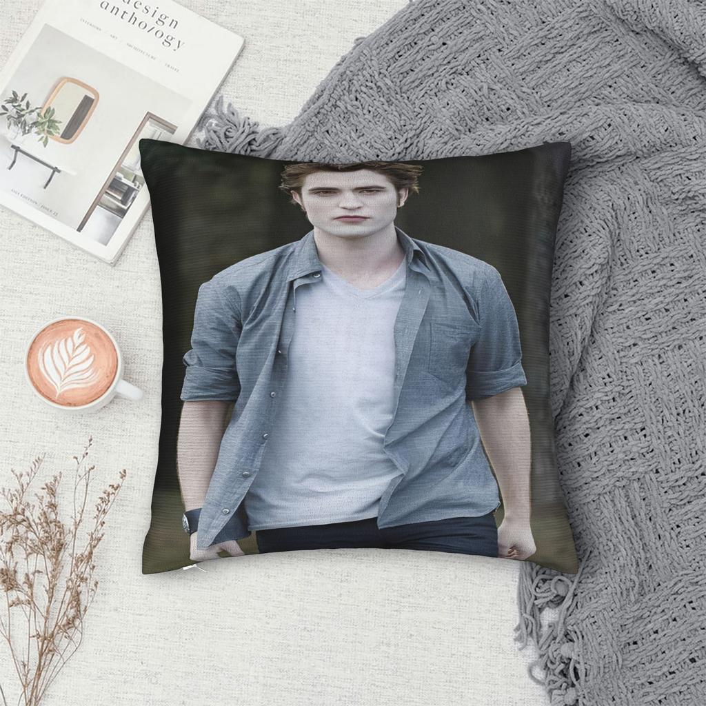 Edward Cullen Homage Twilight Printing Pillowcases Cushion Cover Throw Pillow Cover Y2K Home Decorations Square Multi-Size