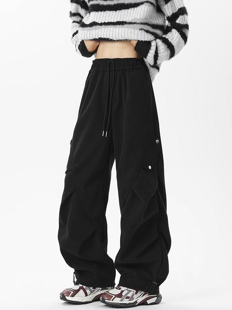 Work Pants for Men In Autumn Winter Fashion Brand Loose American Casual Sweatpants Martin Boots with