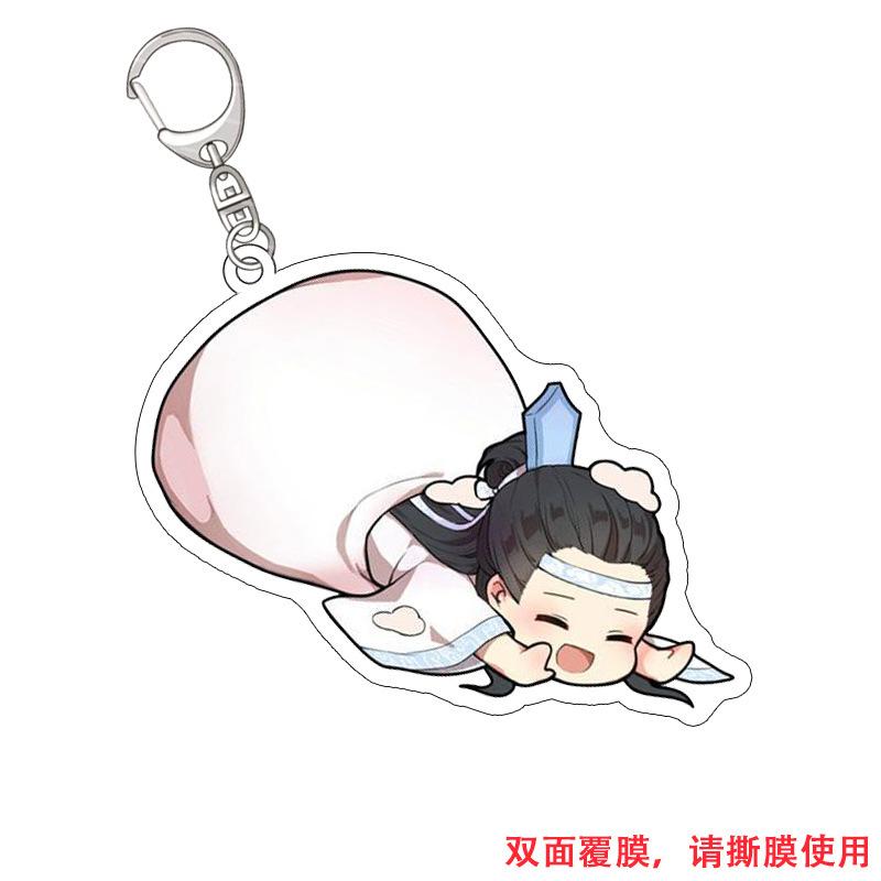 6cm Cute Mo Dao Zu Shi Xue Yang Cosplay Keychain Hua Cheng Toy Keyring Scum Villain Self Saving System Cute Bag Pendant