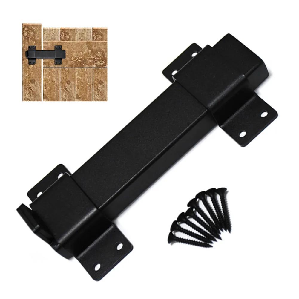 7.5 Inch Sliding Gate Latch Matte Finish Metal For Garden Fences Farm Sheds Barn Doors And Wooden Exterior Doors