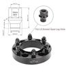 12x1.5 Extended (ET) Lug Nuts,24PCS M12x1.5 Black/Silver Open Ended Lug Nuts for Tacoma 4runner FJ Cruiser Aftermarket Wheels