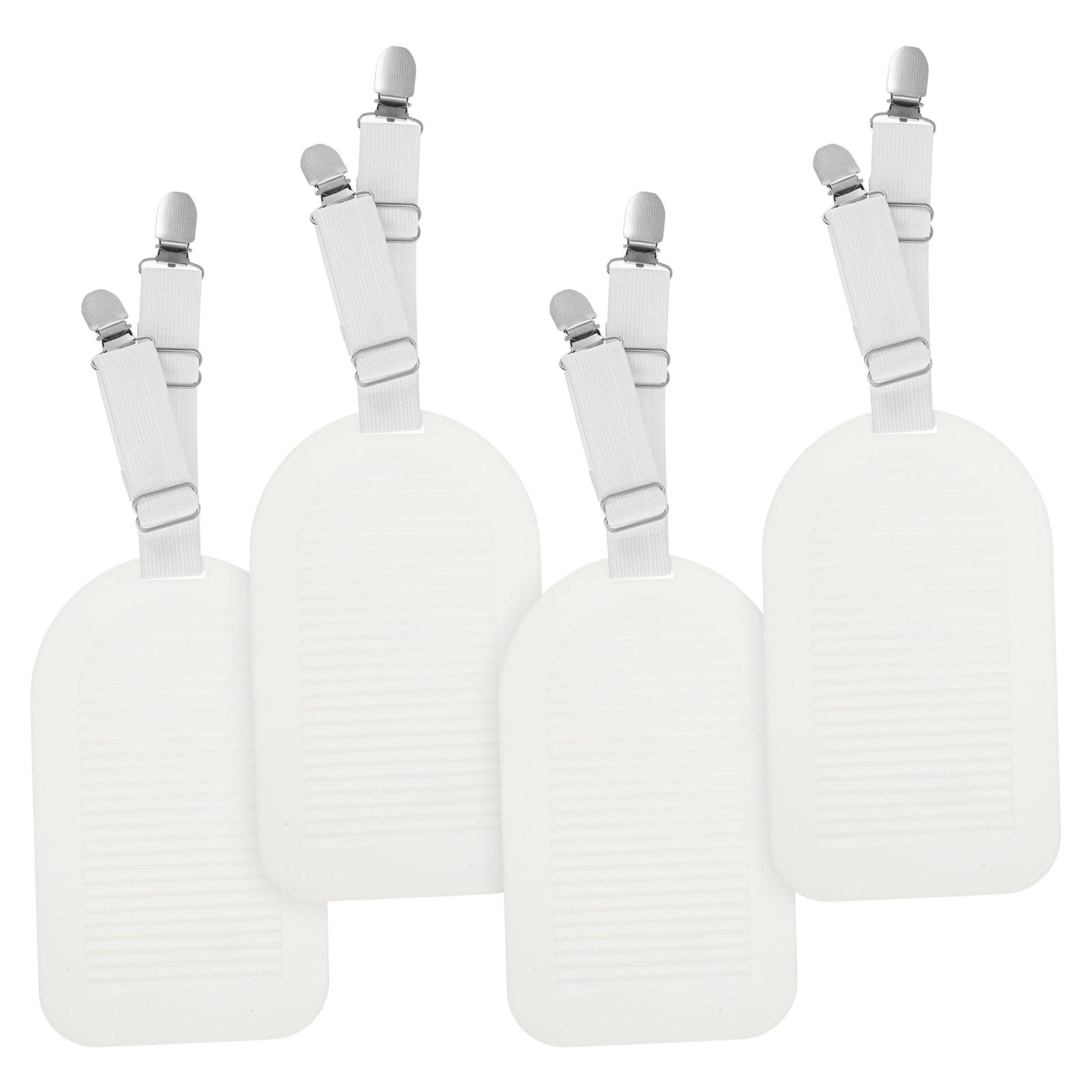 

4 шт. держателей для простыней с прижимной пластиной, регулируемые по длине ремни для простыней, зажимы для простыней, подтяжки для наматрасников, дивана