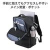 ELECOM Backpack, Square, Fits up to 15.6 inches, Water-Repellent, Large Capacity, 19L, Black, BM-XBPSQ01BK