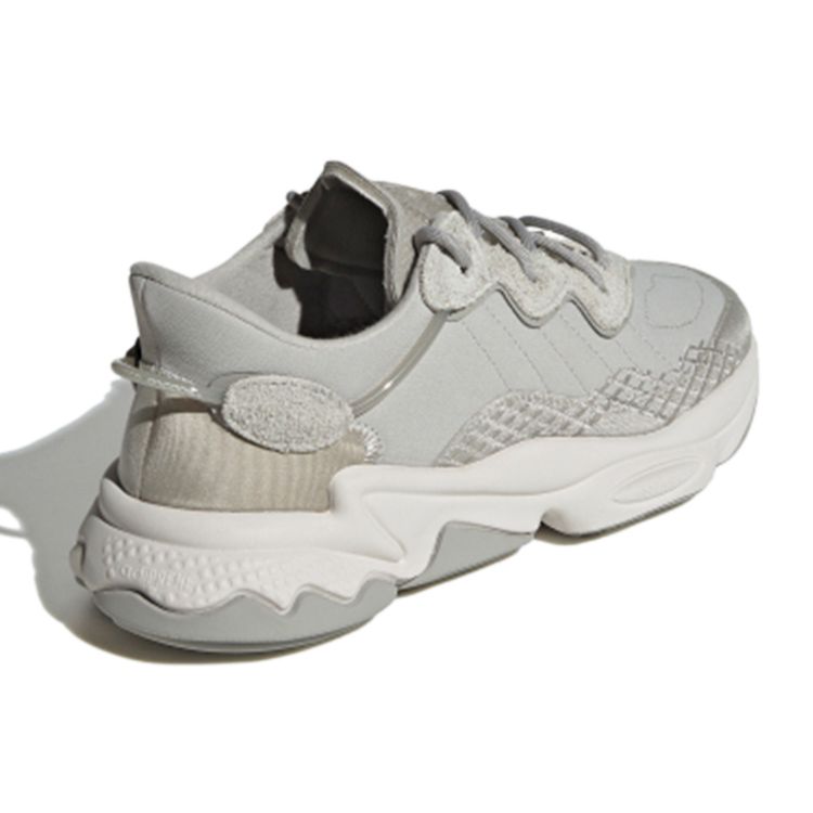 Adidas Originals Ozweego Fabric Sports Comfortable Breathable Low-Top Lifestyle Shoes Women Sneakers Gray FV9749