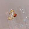 Electroplated Korean artificial opal zir*****pen ring, a sexy index finger ring jewelry.
