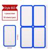 Colored Self-Adhesive Label Stickers for Handwriting, 50 Sheets - Office Use Name & Price Tags