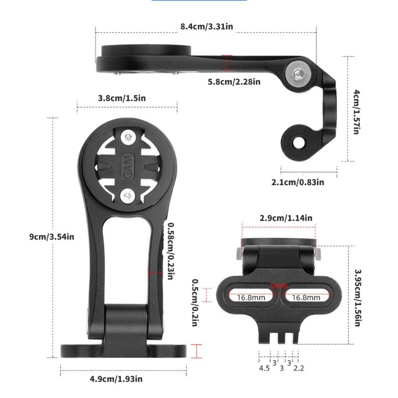 Durability Cycling Speedometers Holder Quickly Install Bike Computer Mount for Front Light and Cameras