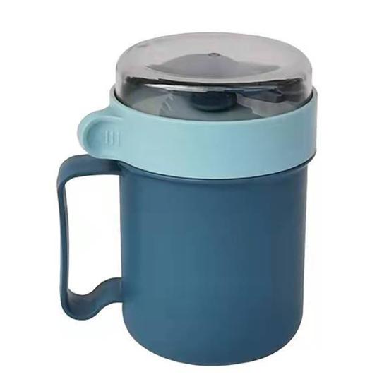 Insulated Soup Cup with Handle Food Grade BPA Free Leak Resistant Portable Sealed Milk Oatmeal Breakfast Cup