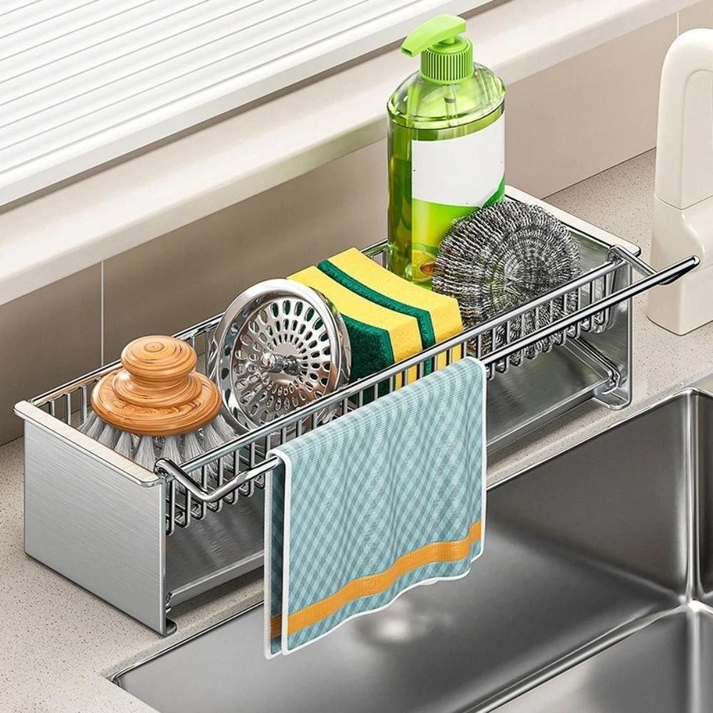 Stainless Steel Chopsticks Storage Rack Large Capacity Chopstick Cage Spoon Storage Box  Bathroom
