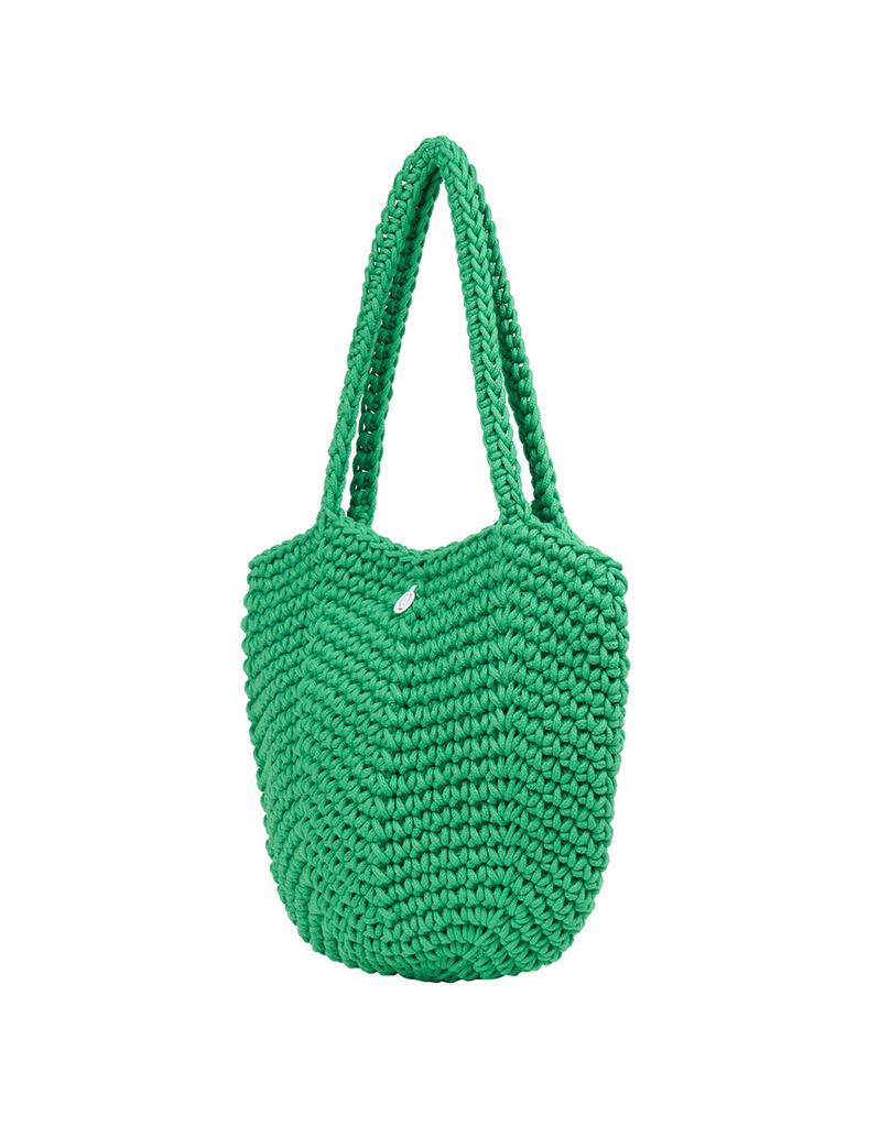 Coralique Knit Shoulder Bag Green