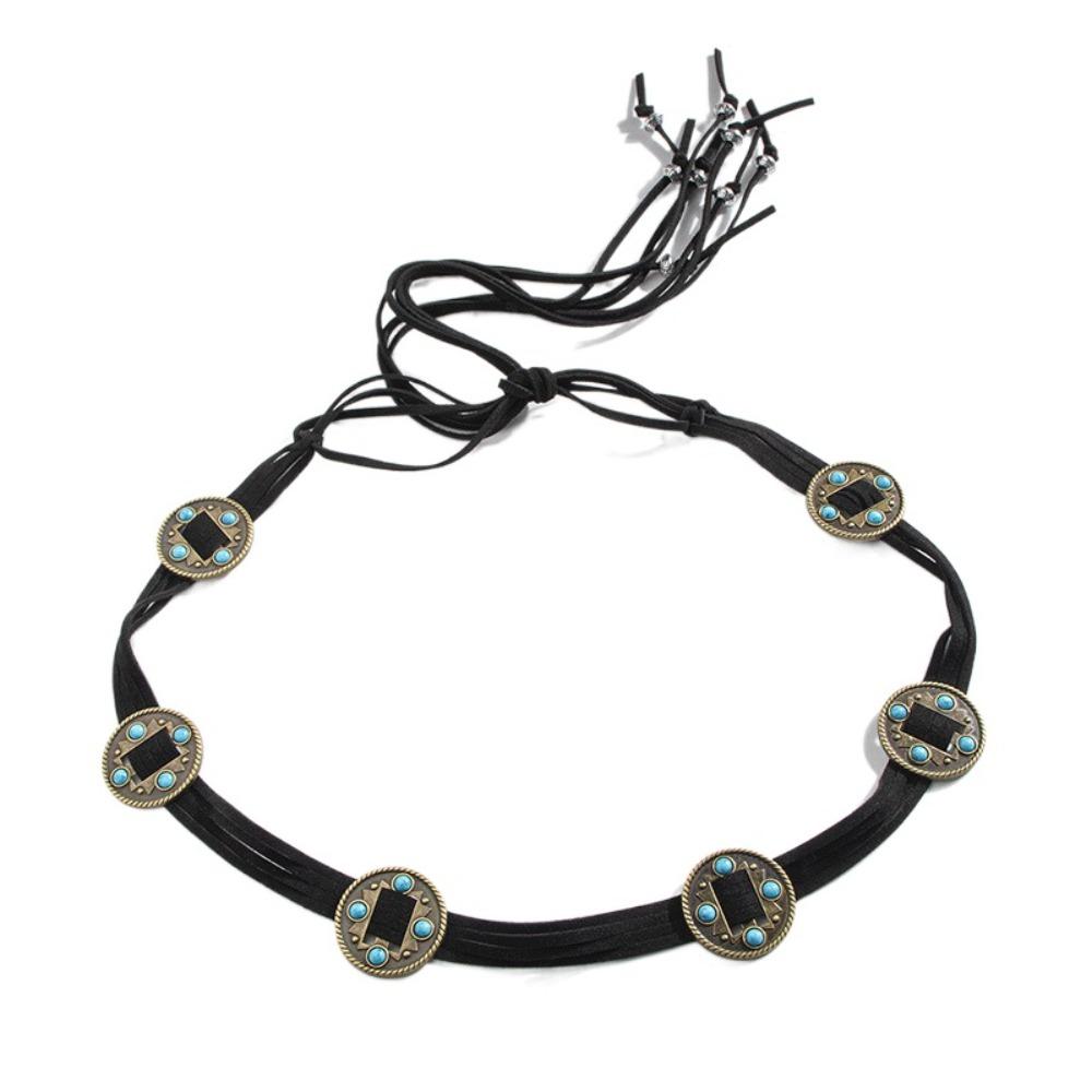 Bead Women Waist Chain Bohemian Ethnic Style Waistband Unique Braided Sash Belt  Girl