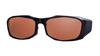 Zeque Polarized Sunglasses and Baron Apron Jacket Matte Black ACTION COPPER F-1657