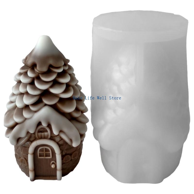 Christmas Theme Silicone Mold Pinecone Silicone Mould Heat Resistant For Making Soap Holiday Decoration