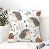 Children'S Cartoon Animal Painting Pillow Case Linen Pillow Case Sofa Home Decor Cushion Cover Cushion Cove
