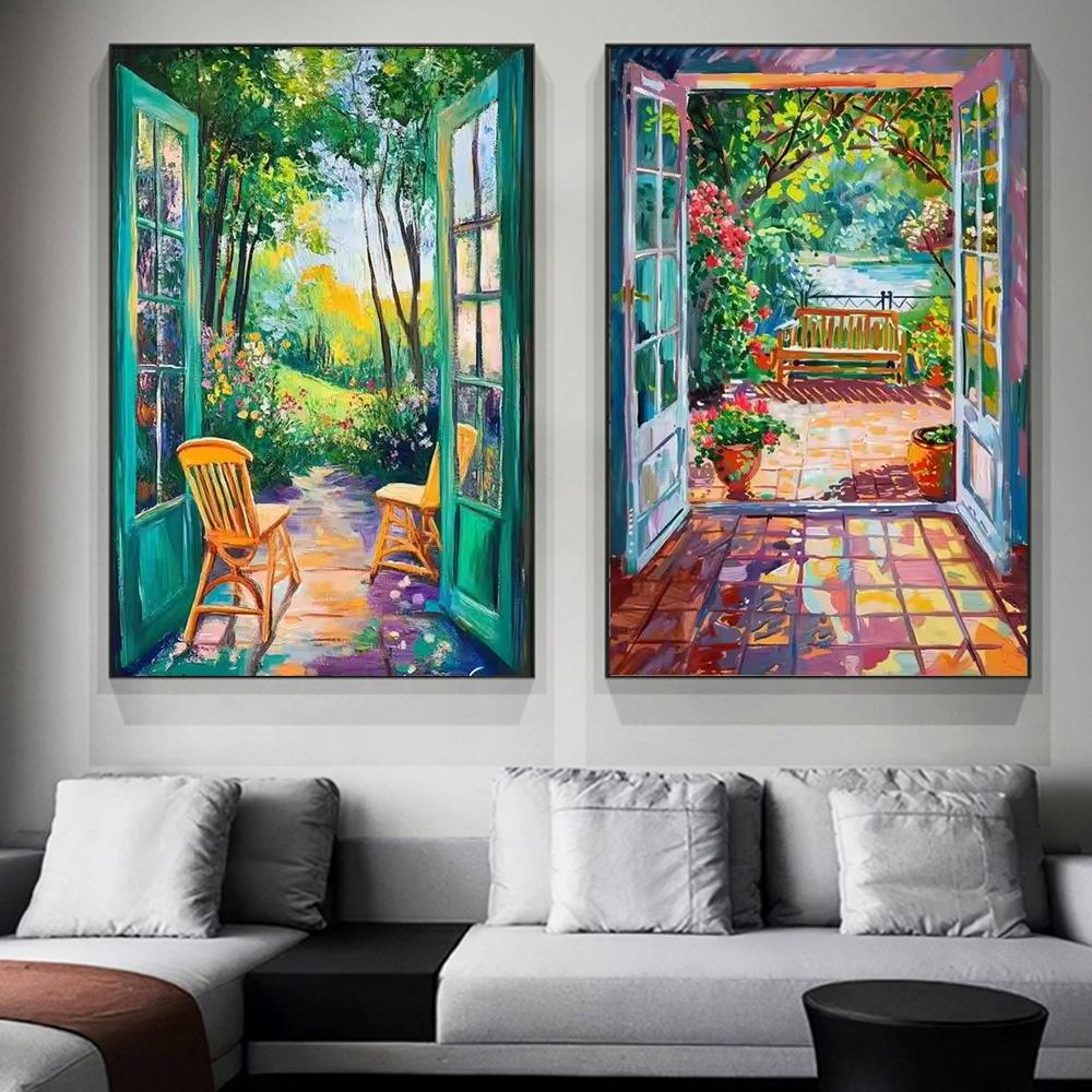 Henri Matisse Open Window Painting Poster Print For Living Room Home Decor Abstract Canvas Painting Modern Landscape Wall Art