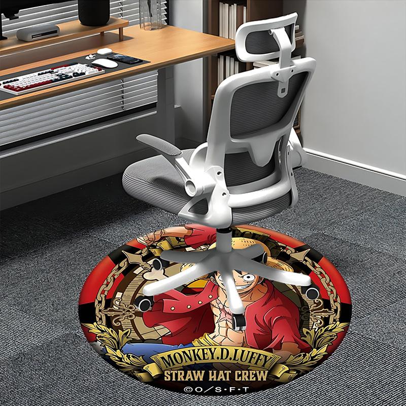 

Monkey D Luffy,Straw Hat Crew Chair mat Round Rug Office carpet, Machine Washable, Non slip, Suitable for Living Rooms, Bedrooms 80cm