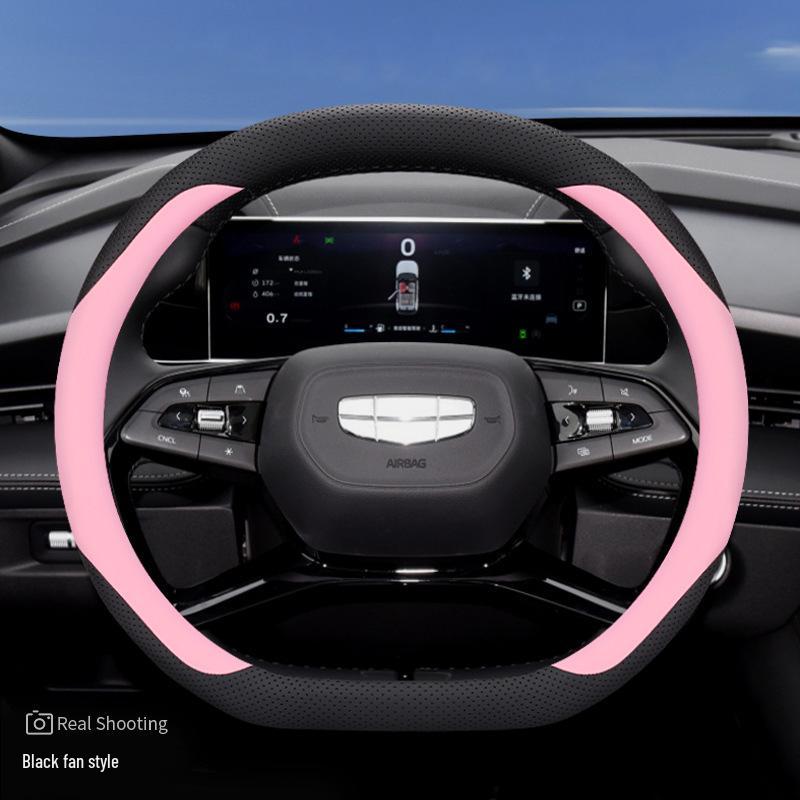 23 Geely Galaxy L7/L6 Boyue L Genuine Leather Steering Wheel Cover, Fits Boyue COOL/X, Ultra-thin Design