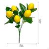 Artificial Lemon Branch Decor Farmhouse Style Bouquet Faux Lemons Tables