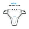 Car Steering Wheel Outer Frame Chromed Cover Trim For Mercedes BENZ C E GLK CLS Class W176 W246 W204 W212 GLK204 W156 W117 W218