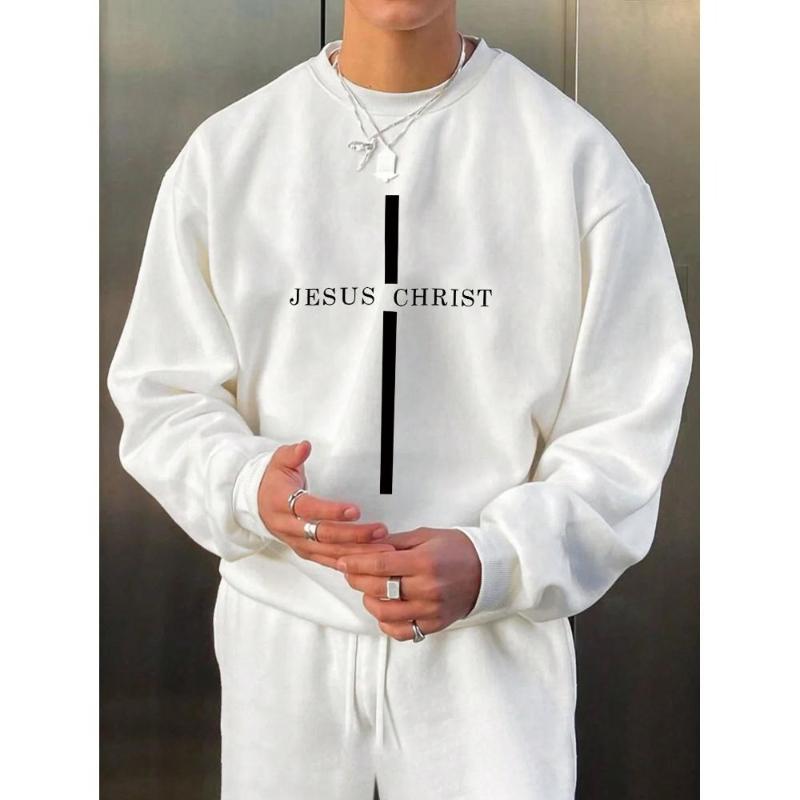 

Мужской свитшот с круглым вырезом, смесь полиэстера и бамбука, универсальная одежда для офиса и улицы S