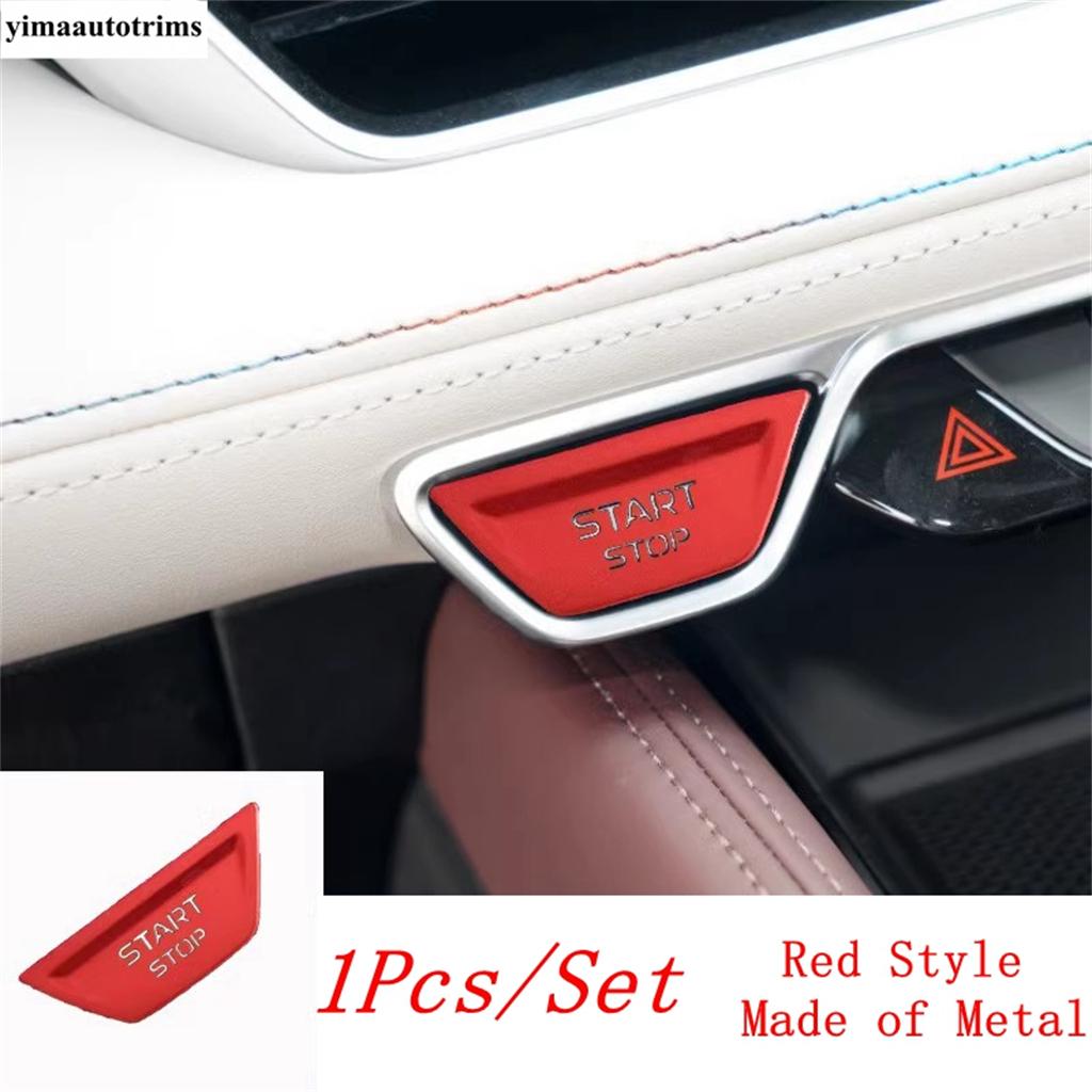 Start Stop Button Sequ / Auto P Gear Shift Panel Stickers Cover Trim Red Accessories For Geely Monjaro Kx11 Manjaro 2024