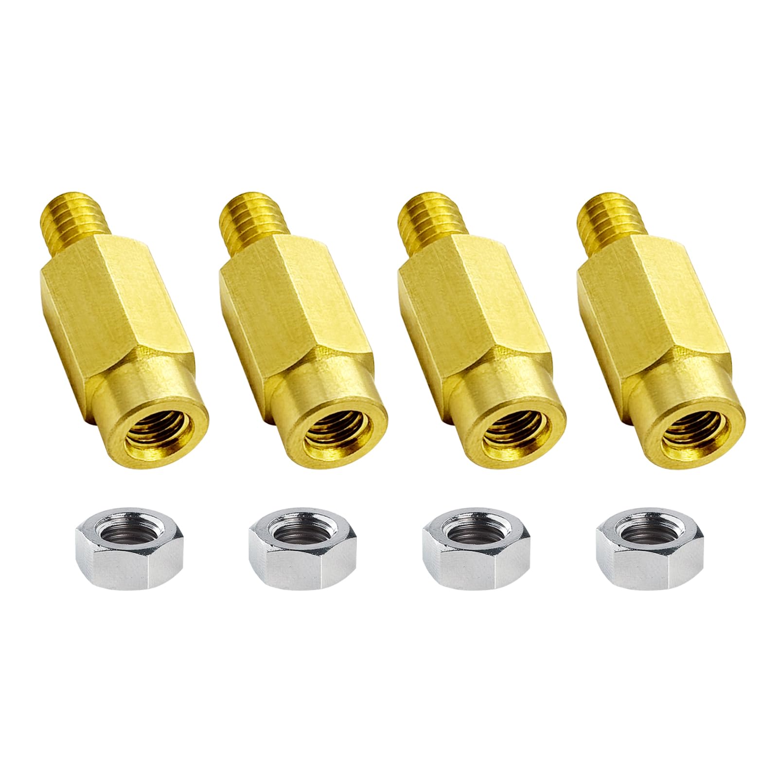 

Ampper 5/16 -18 Brass Battery Terminal Clamp Extension Bolts, Male and 4 pieces