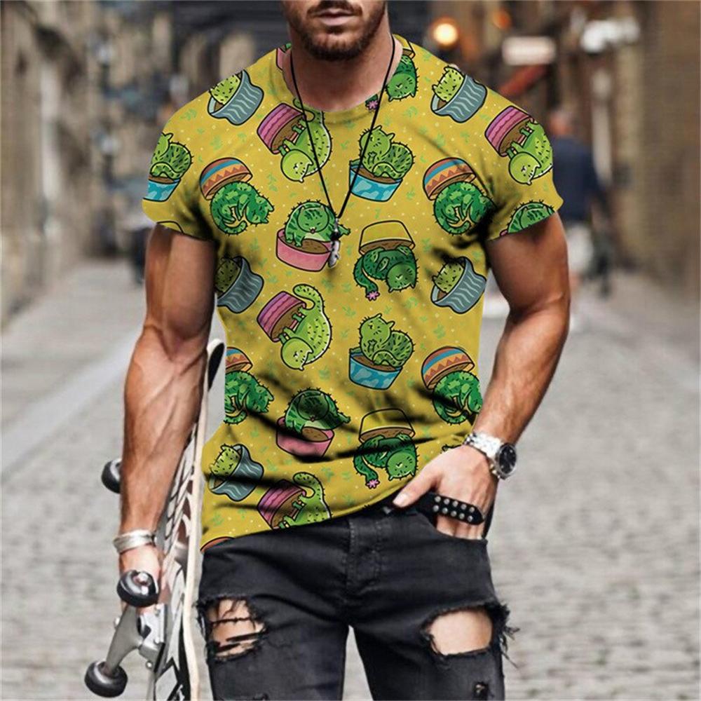 Summer Ethnic Style Original Men's T Shirts Fashion Unisex Casual Printed Tee Personality O-Neck Short Sleeve Tshirt