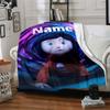 Customizable Coraline3 Throw Blanket – Personalized Name, All-Season Cozy Snug Blanket, Machine Washable, Personalized Blanket