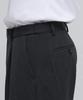 Musinsa Standard Carrot Hidden Banding Crop Slacks [Charcoal Gray]