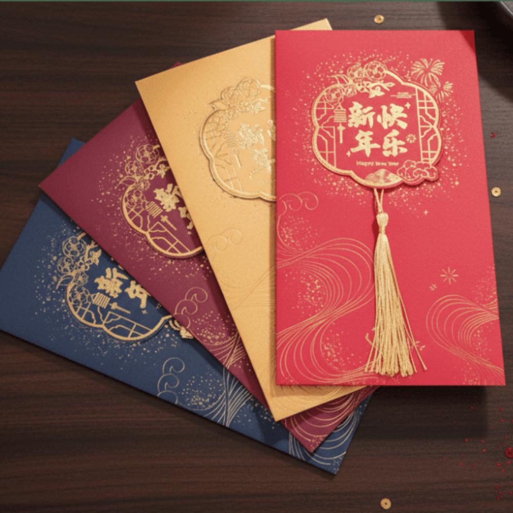 Rectangular Party Invitation Cards Hot Stamping Holiday Cards Student