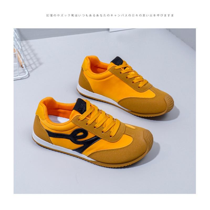 Atmungsaktive Damenschuhe, Damen-Freizeitschuhe mit niedrigem Schaft, Board-Schuhe, Schwammschuhe mit dicker Sohle