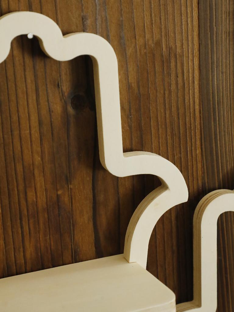 Hamsa Hand Shaped Wooden Wall Shelf Boho Decorative Display Rack Bedroom Witchy Floating Wall Shelf Country Rustic Wall Shelves