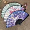 Chinese-Style Traditional Fan, Double-Sided Silk Cloth, High Aesthetic Value, Student Plastic Folding Fan, Sturdy and Durable, Hanfu Dance Fan