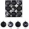9PCS Hand-Painted Christmas Ornaments, Festive Window Hanging Present Box Decor Xmas Baubles Xmas Tree Pendants