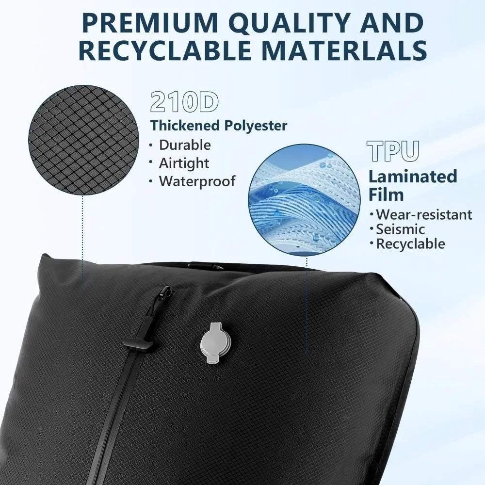 Reusable Vacuum Bags for Travel Dustproof Space Saver Vacuum Compression Bag Waterproof Luggage Vacuum Storage Bag Backpack