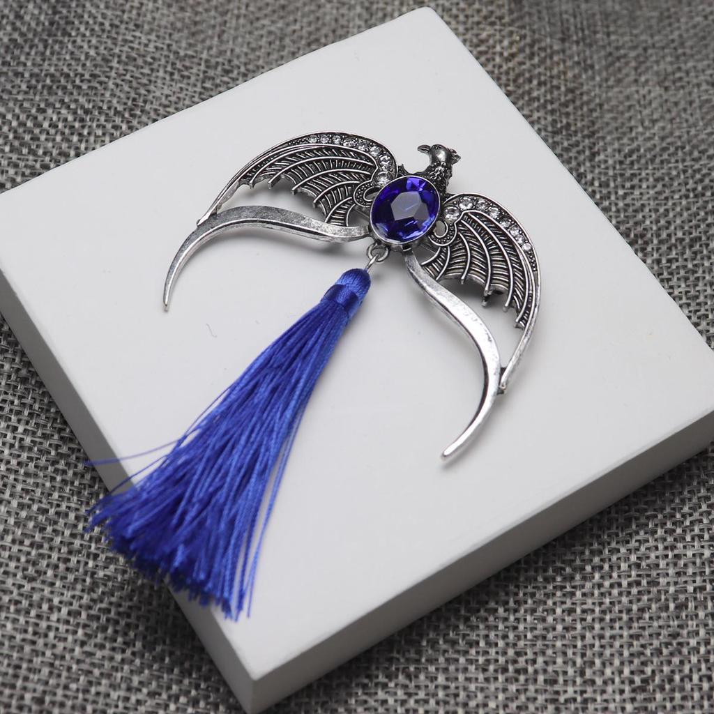 Harry Potter Rhinestone Tassel Brooch & Necklace Pendant