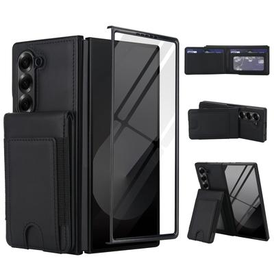 Multifunktionale Stoßfeste Klassische Geldbörse Leder Handy für Samsung Galaxy Z Fold 3 4 5 6 7 Schutzhülle