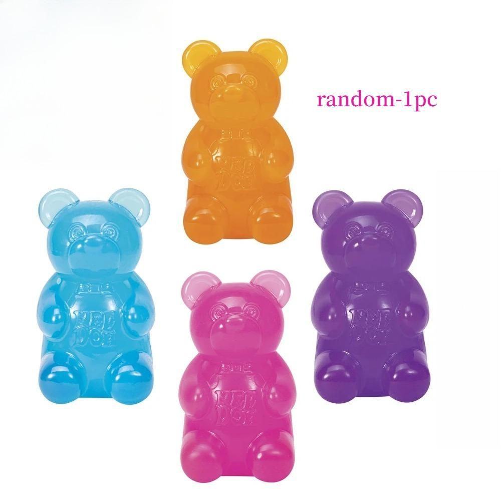 2026 Trending Little Bear Maltose Pinch Stress Relief Ball Stress Relief Toy Pinch Music Stress Relief Tool Slow Rebound-**