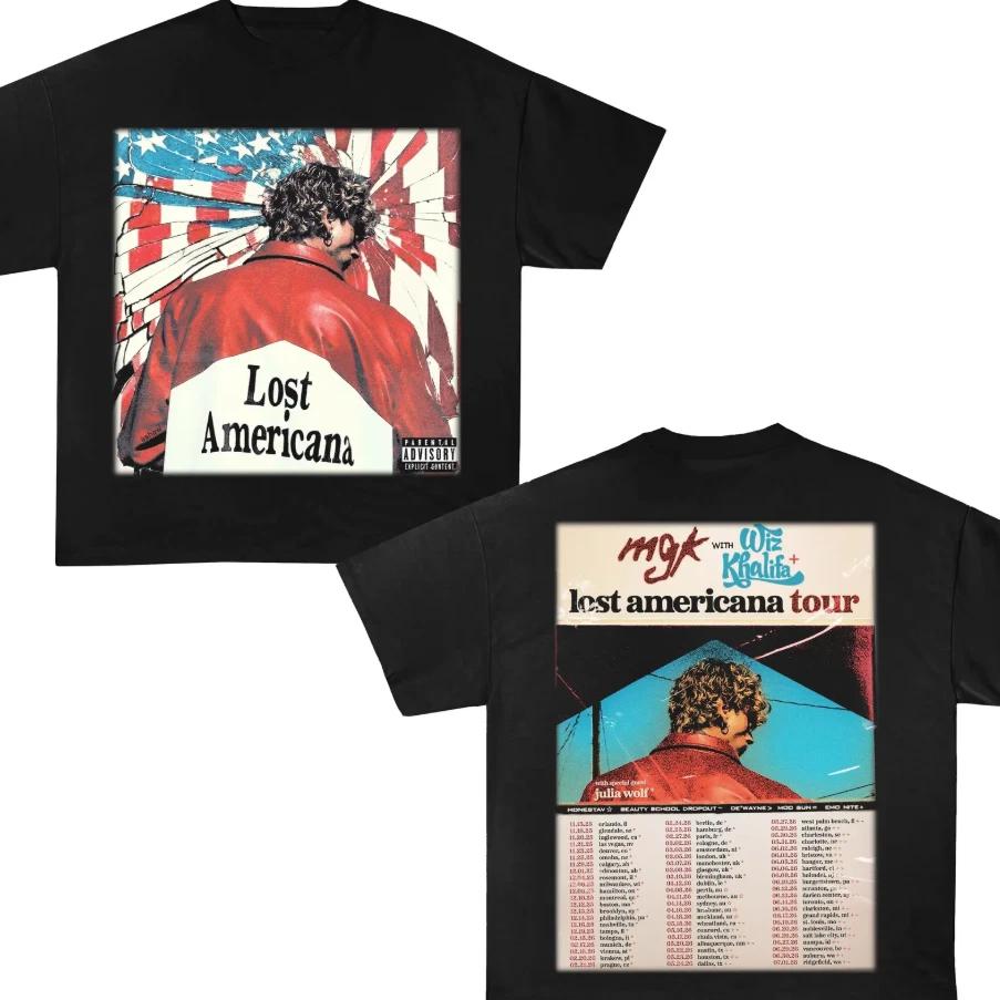 Футболка MGK Lost Americana Tour, Machine Gun Kelly с Wiz Khalifa Концертный T 2026 L