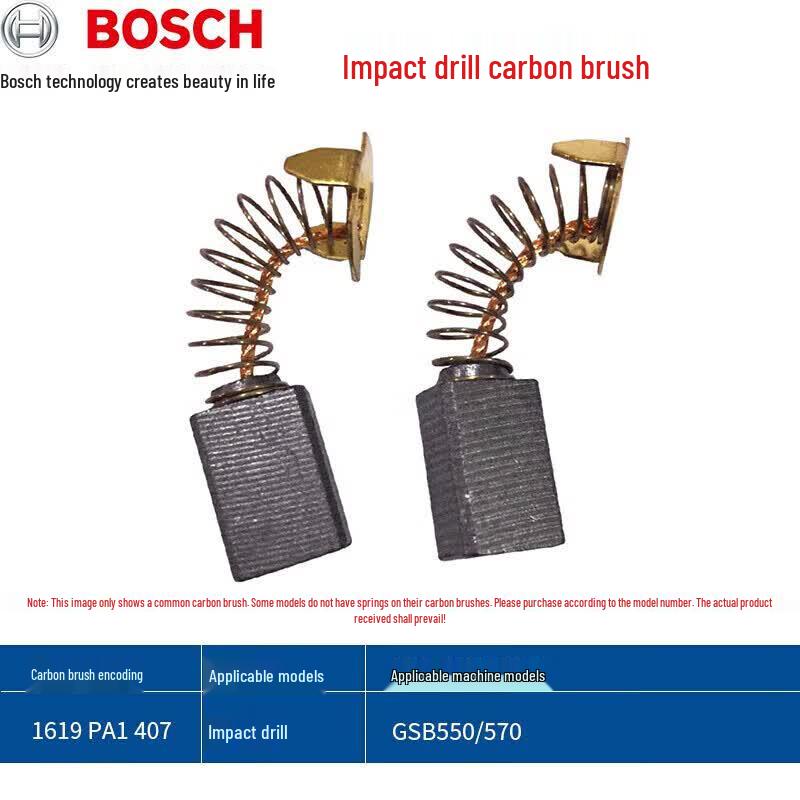 Bosch Original Carbon Brush for GSB550/570 Power Tools CN plug (adapter included)