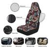 Waterproof Auto Seat Protectors Full Set Abstract Digital Print Airbag Compatible Front Rear Seat Covers Non-Slip Durable for All Cars