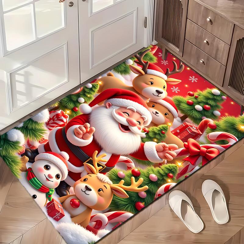 Jolly Santa Claus  (5) Office carpets suitable for living rooms bedrooms offices and kitchens a gift for modern home decor