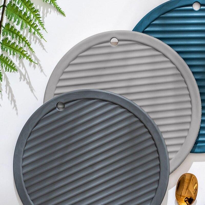 Round Heat Resistant Silicone Mat Anti-skid Cup Pads Tea Cup Milk Mug Coffee Cup Coaster