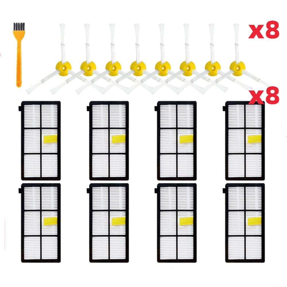Hauptseitenbürste Hepa-Filter für iRobot Roomba 800 900 Serie 860 870 880 890 960 966 980 Teile Roboterstaubsauger Zubehör
