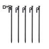 5Pcs 20/30/40CM 9MM Tent Stake Heavy Duty Multi-functional Outdoor Garden Yard Camping Tarp Canopy Windproof Ground Spike Metal Tent Peg