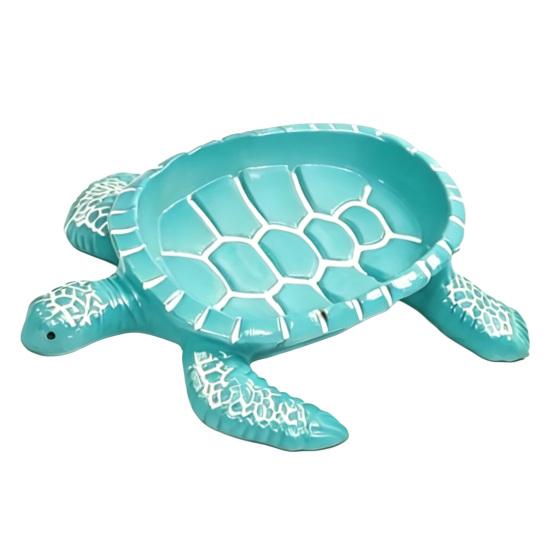 Turtle Soap Box, with Drainable Design, Resin Tortoise Soap Dish, Durable Decorative Soap Saver for Bathroom Kitchen Countertop