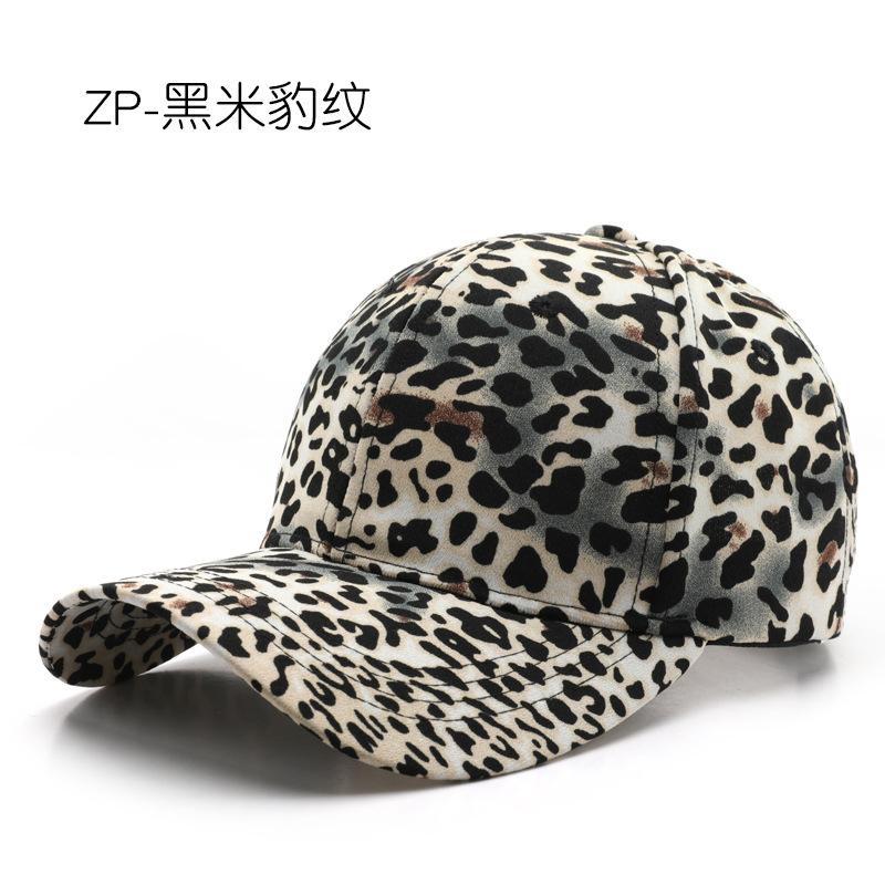 

Hat Spring and Autumn Personality Leopard Print Baseball Cap Outdoor Sports Travel Sunscreen Shade Cap