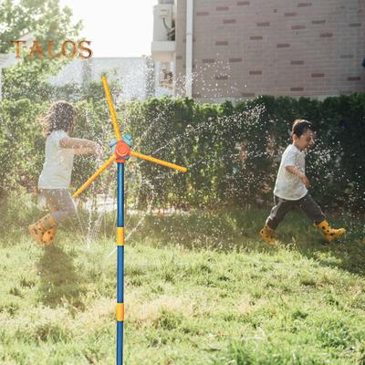 55" Windmill Sprinkler Toy for Kids 360 Degrees Rotating Water Spray 36 Splash Holes Summer Backyard Lawn Play for Toddlers Boys Girls Pets