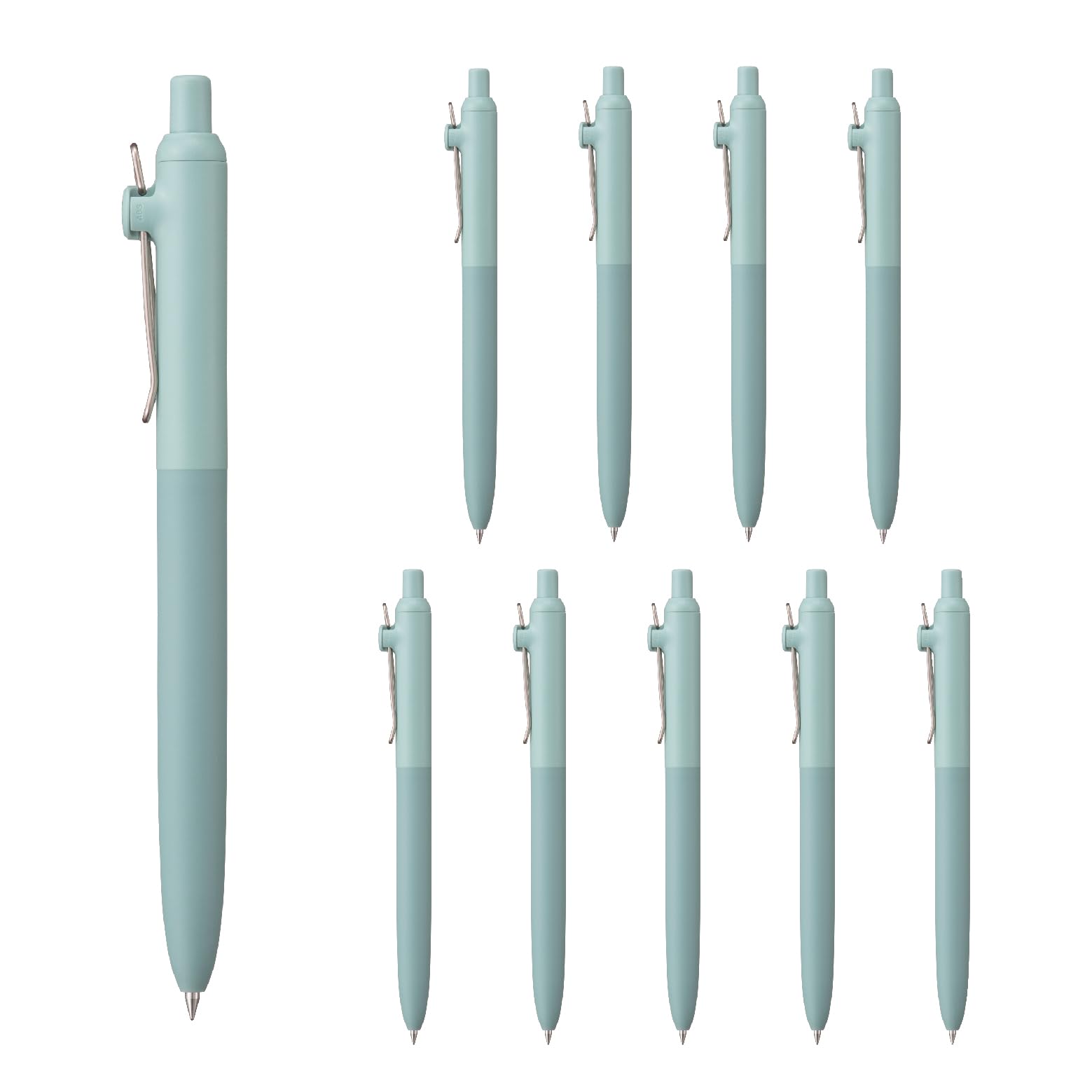 

Mitsubishi Pencil Uniball ZENTO Standard Ballpoint Ripple Water-Based Pen, 0.38mm, Blue, 10-Pack (UBNZSC38B.32)