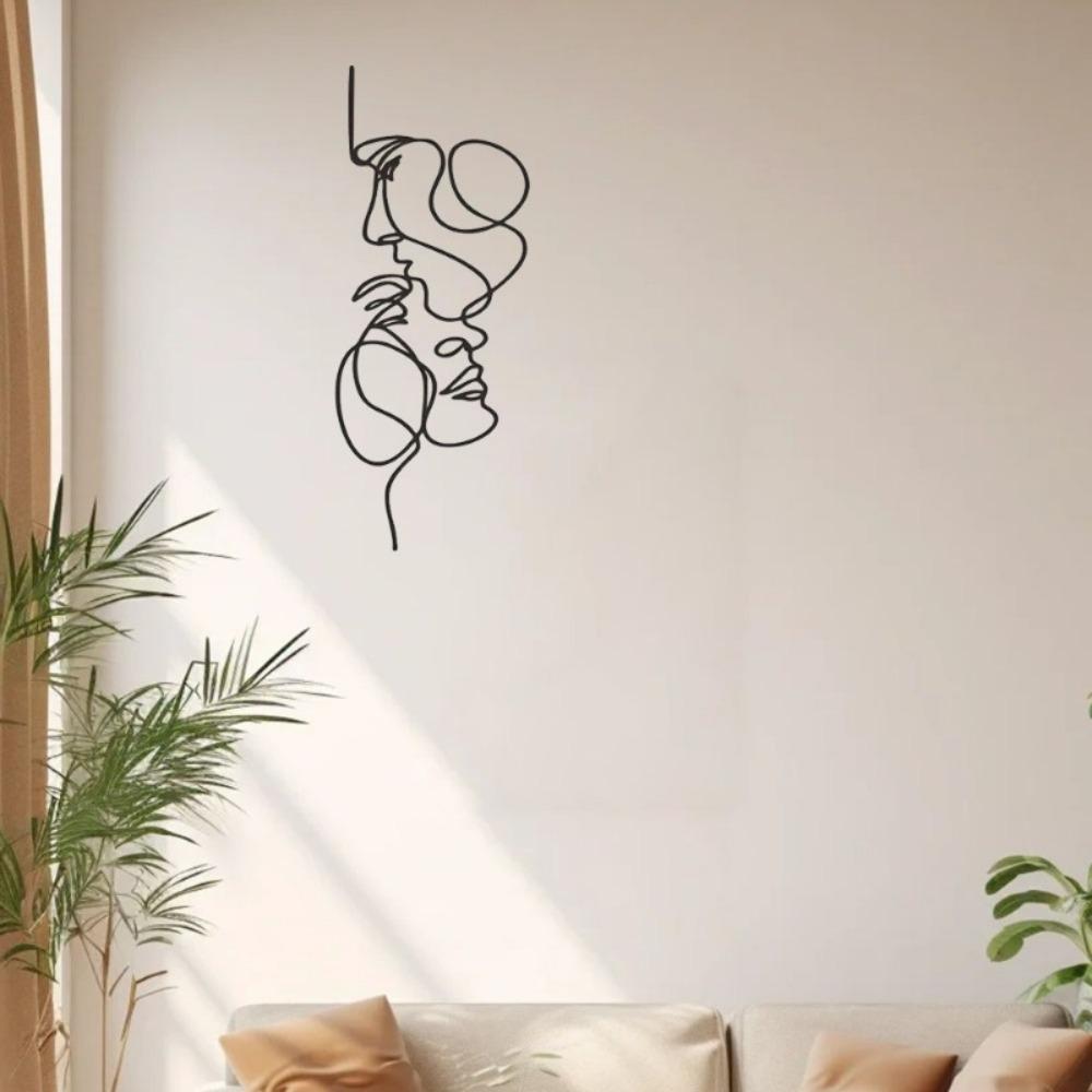 Handcrafted Wrought Iron Wall Art Metal Sculpture for Living Room Decor Restaurant Background